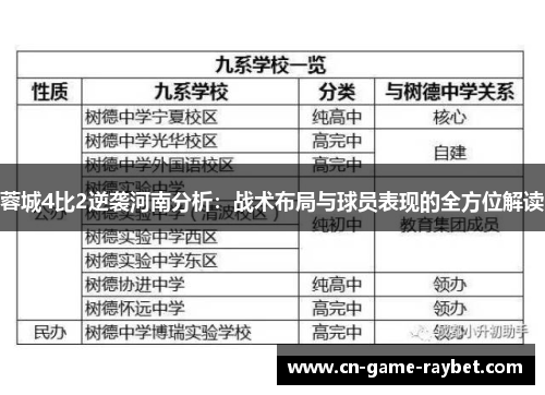 蓉城4比2逆袭河南分析：战术布局与球员表现的全方位解读